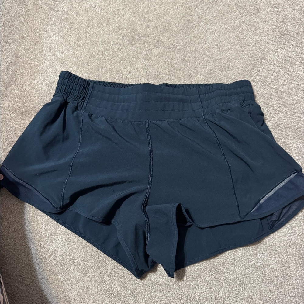 Lululemon High Rise 2.5 inch Hotty Hots Navy
